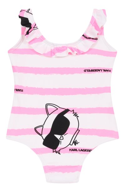 Слитный купальник KARL LAGERFELD KIDS, арт. Z31066