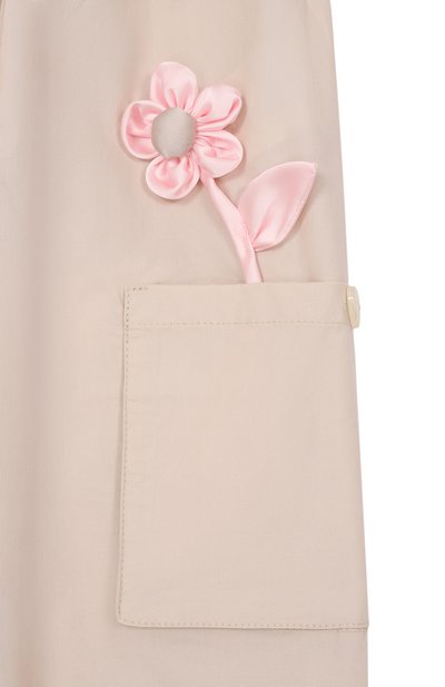 Хлопковые брюки-карго MONNALISA, арт. 31G411, фото 3