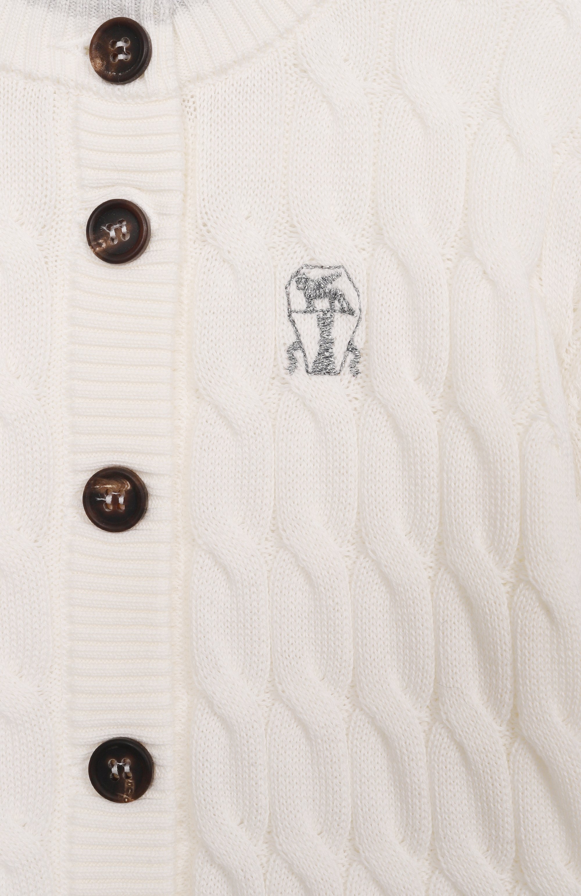 Хлопковый кардиган BRUNELLO CUCINELLI, арт. B19M19906A, фото 3