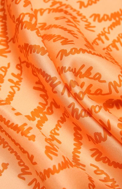 Шелковый платок NANUSHKA, арт. S0LEIL_RUST HANDWRITING_SILK, фото 2