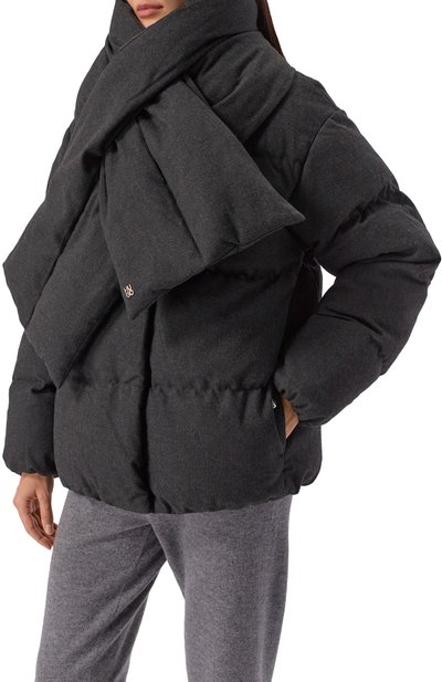 Пуховик HUGO темно-серого цвета по цене 47950 руб., арт. 50547223, фото 3 Пуховик HUGO, арт. 50547223, фото 3