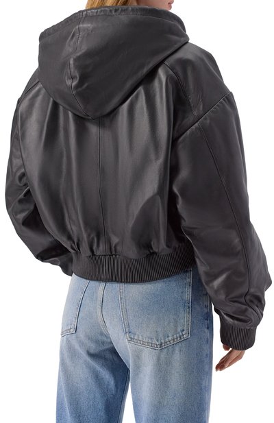 Кожаный бомбер M05CH1NO JEANS, арт. A3705/8216, фото 4