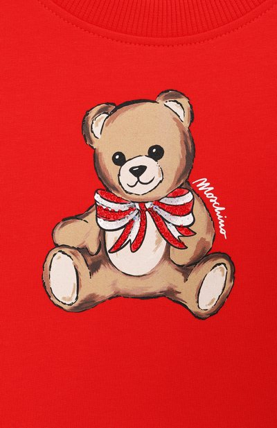 Хлопковый свитшот MOSCHINO, арт. HDF06G/LDA16/4-8, фото 3