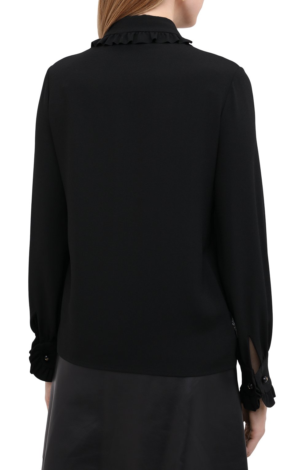 Блузка CELINE черного цвета по цене 170500 руб., арт. 2B395865C, фото 4 Блузка CELINE, арт. 2B395865C, фото 4