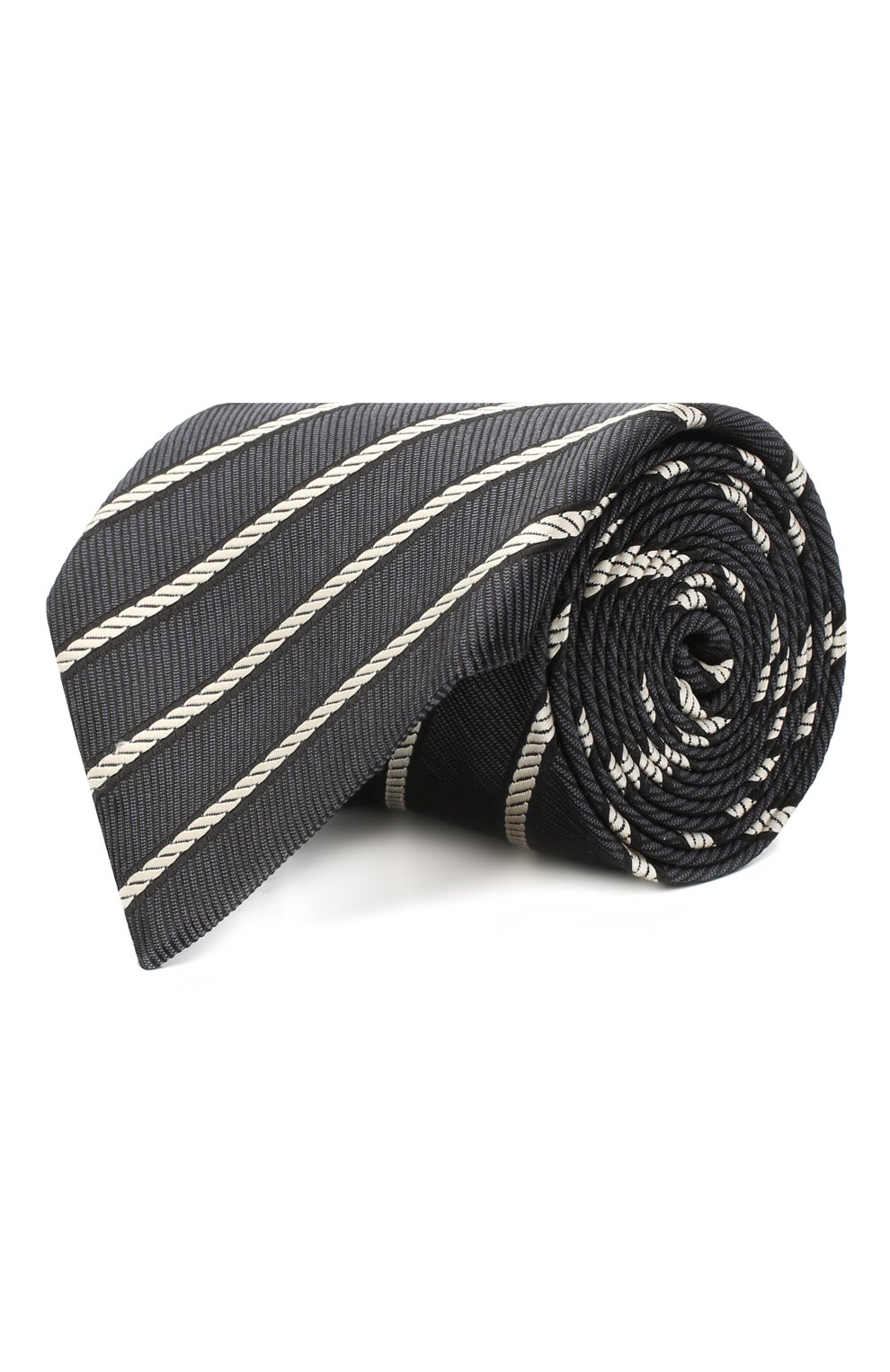 Шелковый галстук TOM FORD темно-серого цвета по цене 25950 руб., арт. 9TF32/XTF, фото 1 Шелковый галстук TOM FORD, арт. 9TF32/XTF, фото 1