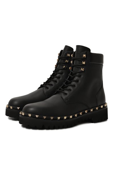 Женские кожаные ботинки rockstud VALENTINO, арт. 5W2S0HW8/AWE