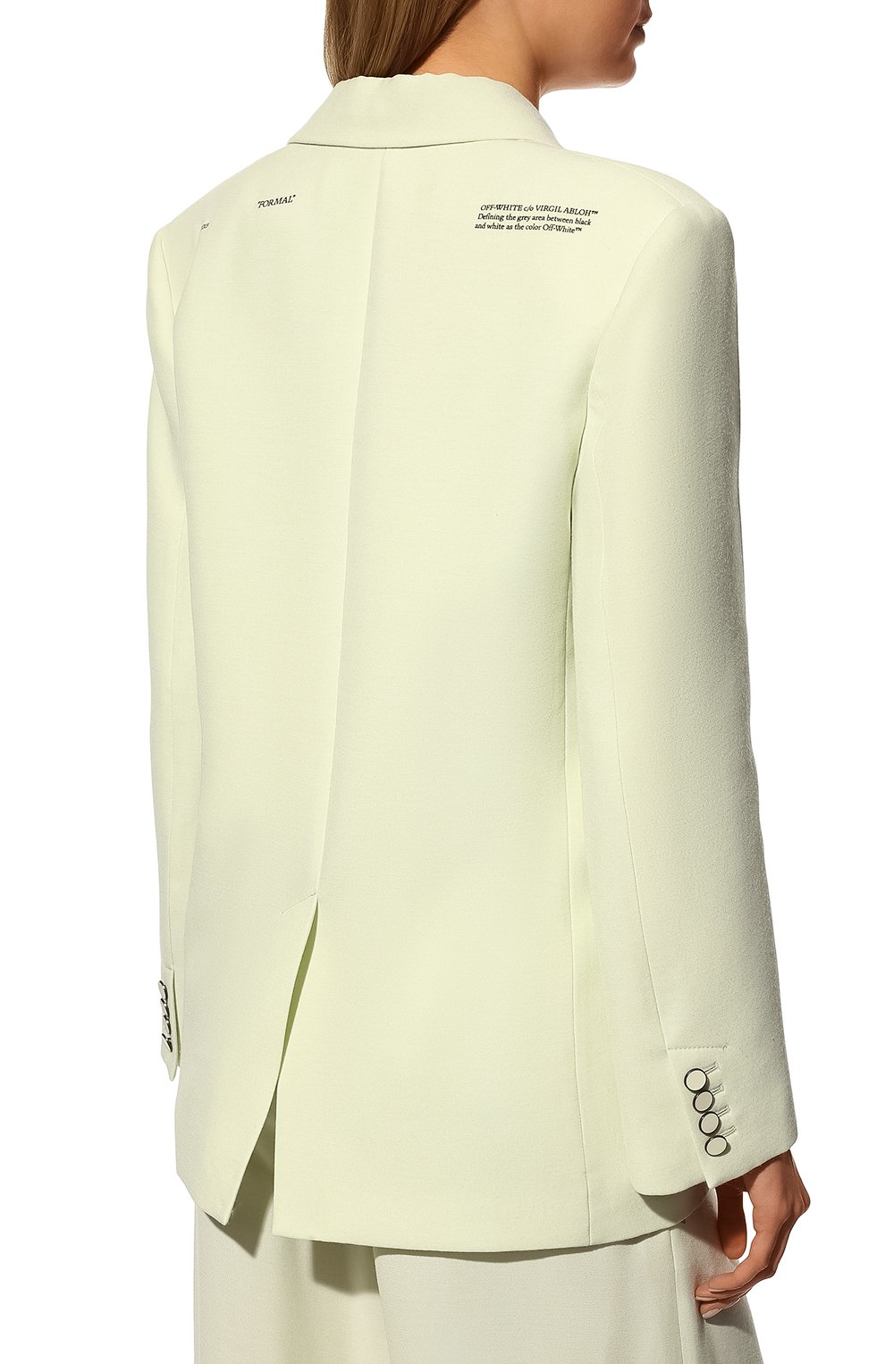 Жакет из вискозы и шерсти OFF-WHITE, арт. 0WEF064S21FAB003, фото 4
