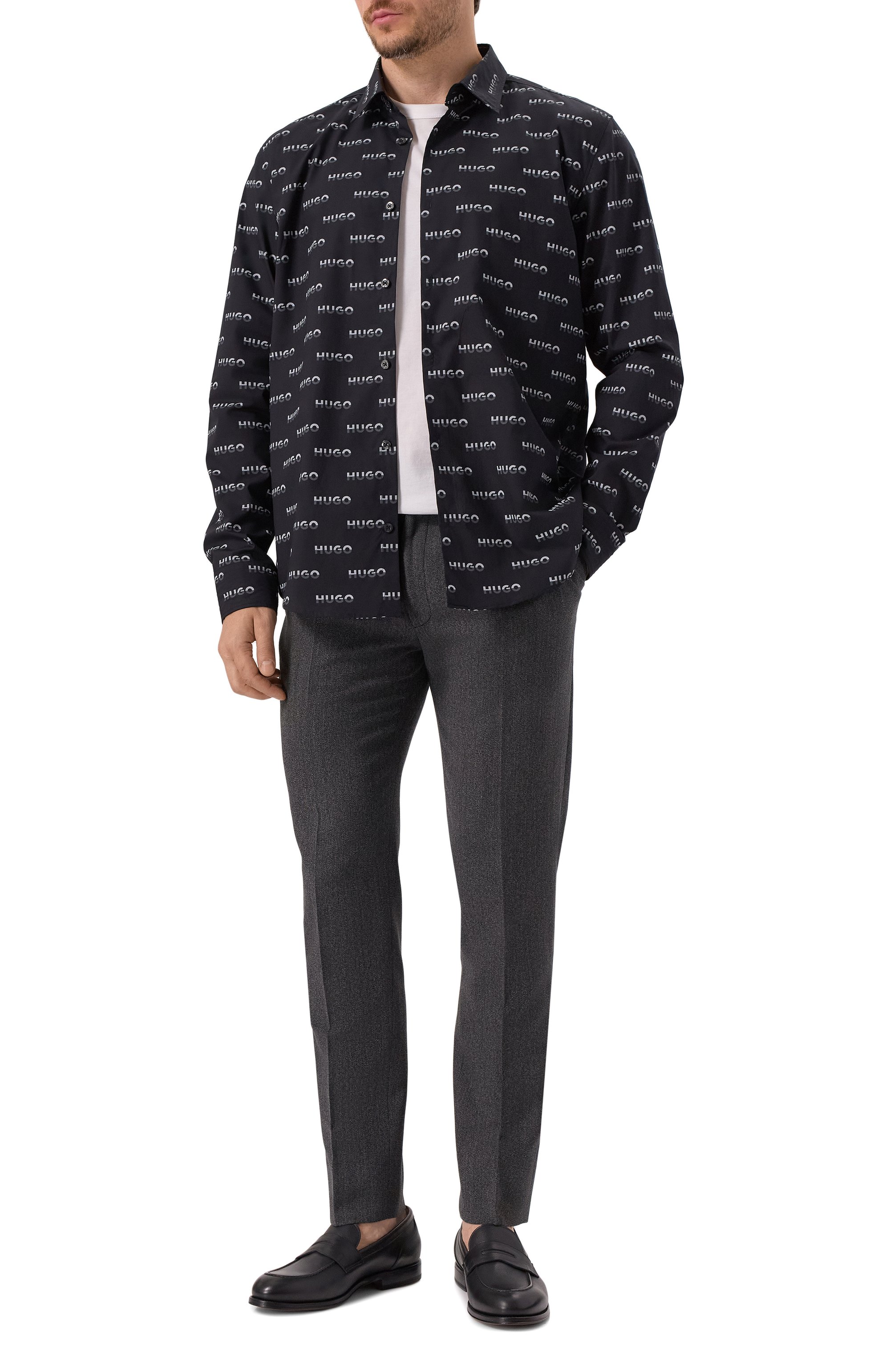 Хлопковая рубашка HUGO, арт. 50545349, фото 2