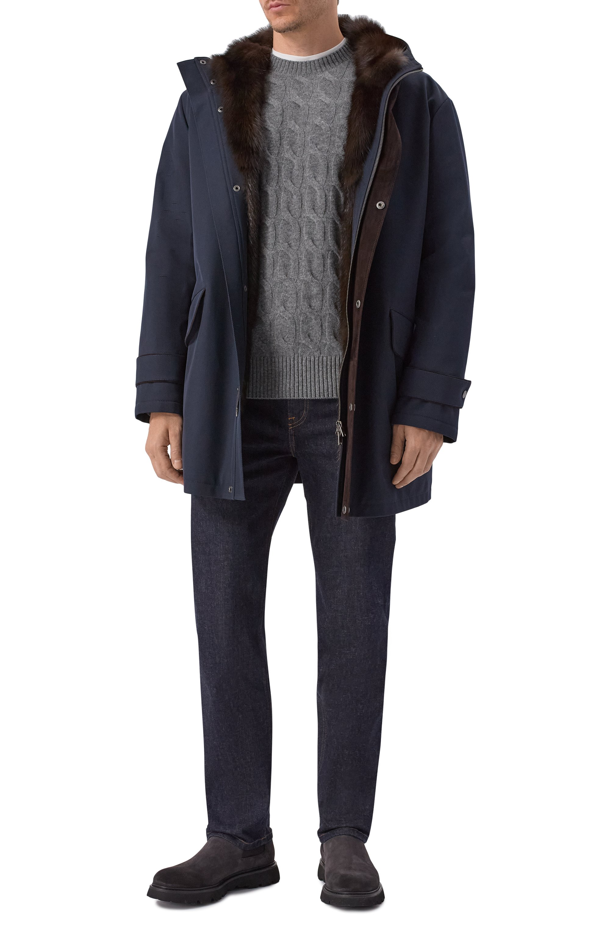 Парка с подкладкой из соболя BLACK SABLE, арт. BS-24010ЕВ, фото 2