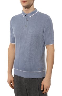 Поло из шелка и хлопка BOSS, арт. 50486742, фото 3