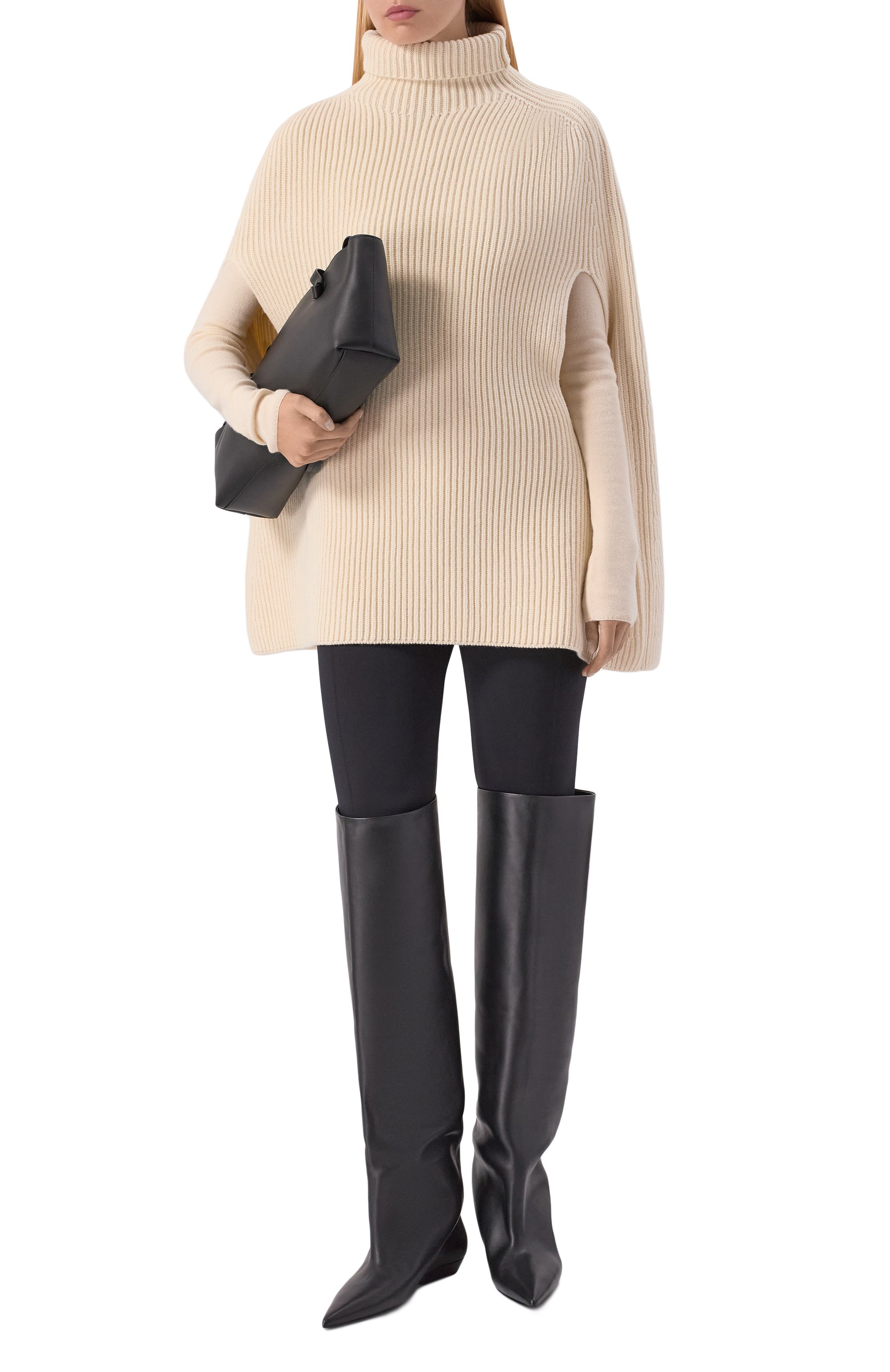 Шерстяное пончо JIL SANDER, арт. J02ZZ0146/J14511, фото 2