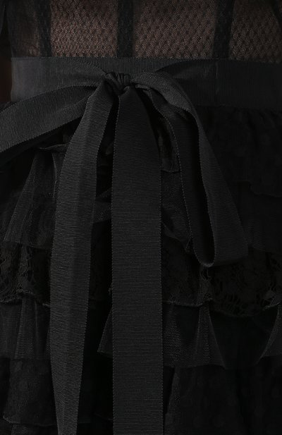 Платье из смеси хлопка и вискозы ZUHAIR MURAD черного цвета по цене 387500 руб., арт. DRS19041/LABL004, фото 5 Платье из смеси хлопка и вискозы ZUHAIR MURAD, арт. DRS19041/LABL004, фото 5