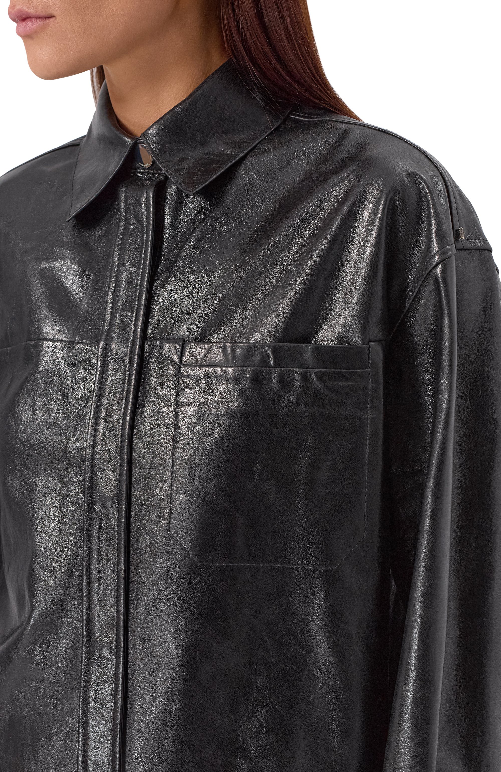 Кожаная рубашка SPORTMAX, арт. B0REL, фото 5