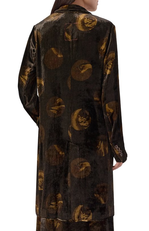 Бархатный жакет Uma Wang UW6070 Коричневый  UW6070 Фото 4