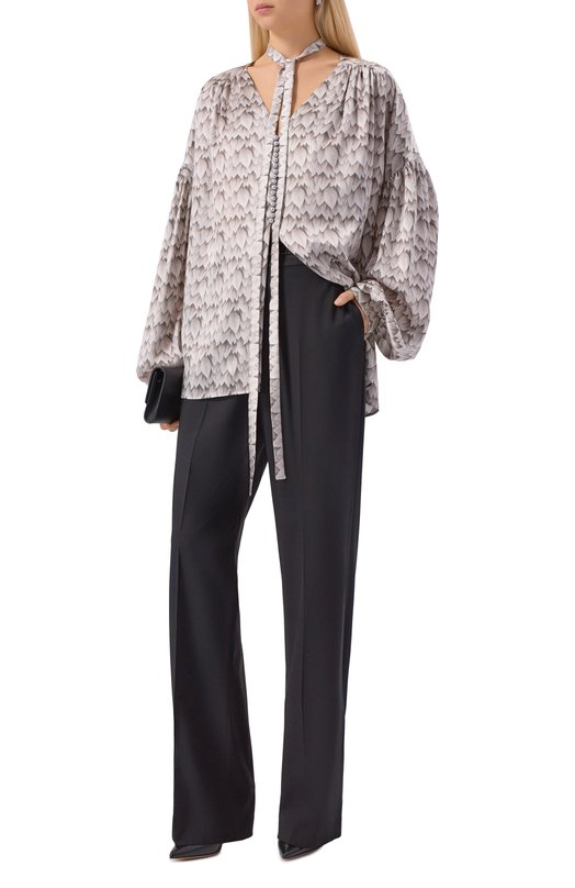 Шелкова блузка Akhmadullina 1226.2BL605/S702 Серый  1226.2BL605/S702 Фото 2