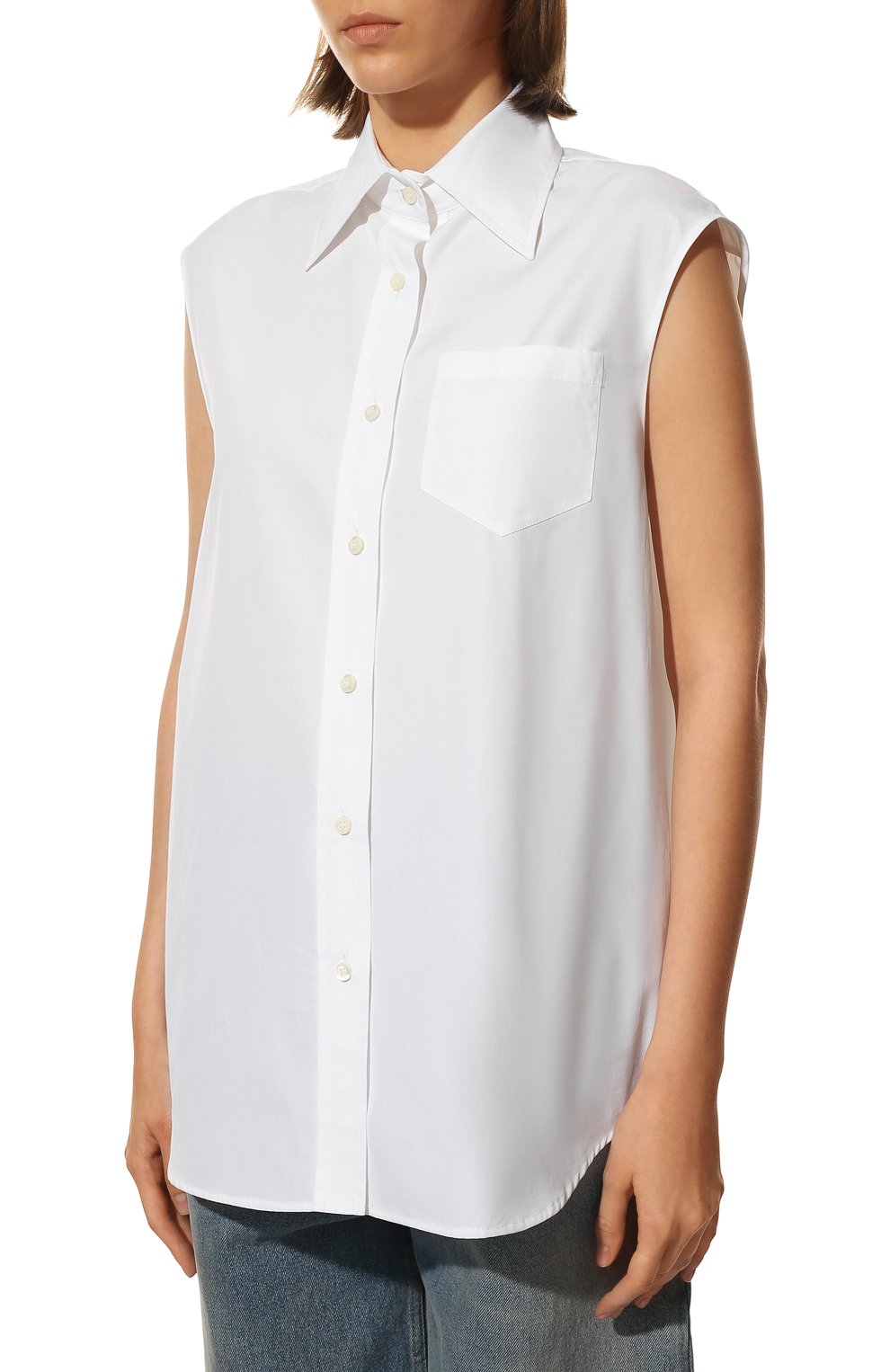 Хлопковая рубашка PRADA, арт. P477EM-1UCX-F0009-211, фото 3