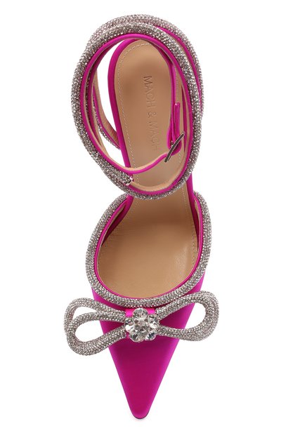 Текстильные туфли double bow 110 MACH & MACH, арт. R21-2101 SILK SATIN, фото 5