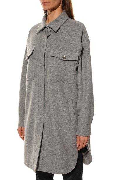 Куртка из шерсти и кашемира SEVEN LAB серого цвета по цене 27300 руб., арт. SPL grey, фото 3 Куртка из шерсти и кашемира SEVEN LAB, арт. SPL grey, фото 3