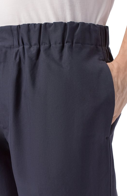 Хлопковые брюки Jil Sander J23KA0005/J45225 Синий  J23KA0005/J45225 Фото 5