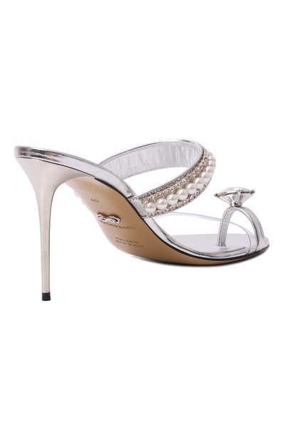 Кожаные мюли the diamond of elizabeth 95 MACH & MACH, арт. R26S111095SPESLV, фото 5