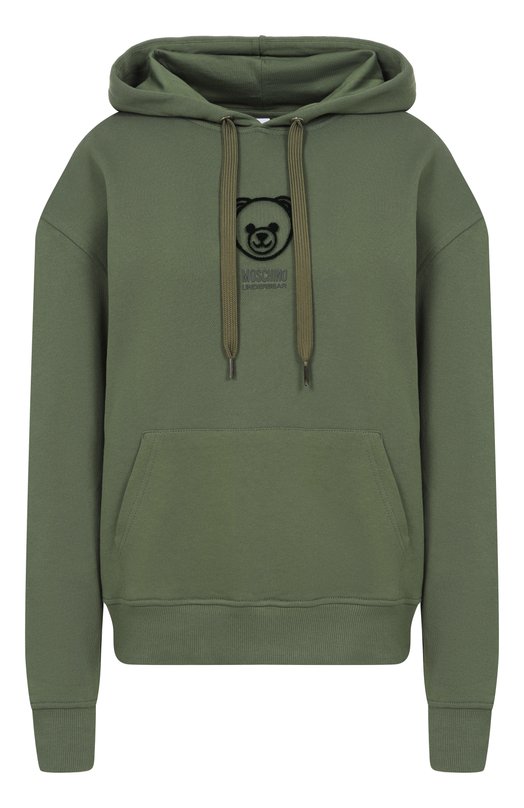 Хлопковое худи Moschino A1708/4418 Зелёный A1708/4418