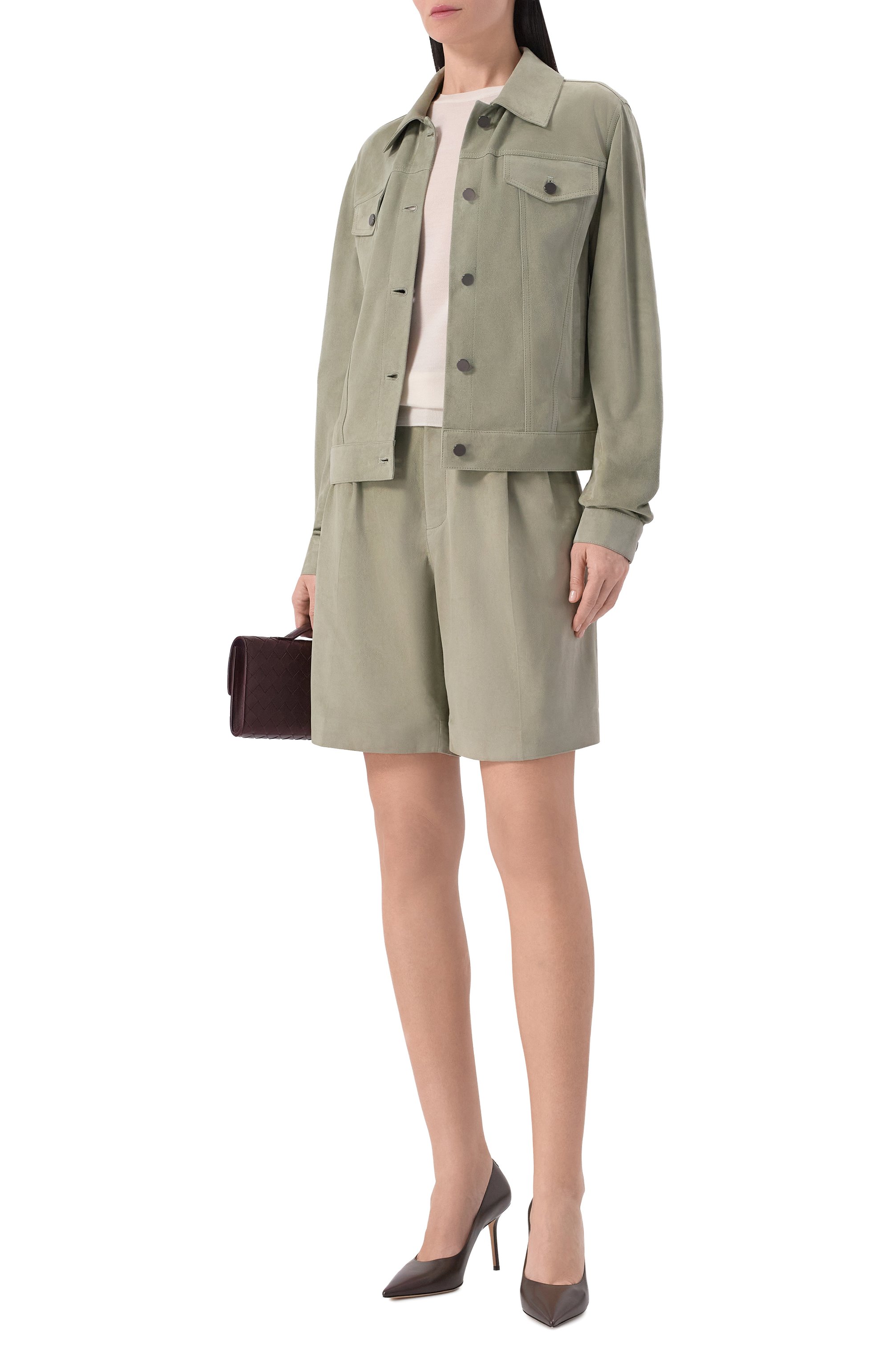 Замшевые шорты MVST, арт. M26.2PW.L023/L010 SUEDE, фото 2