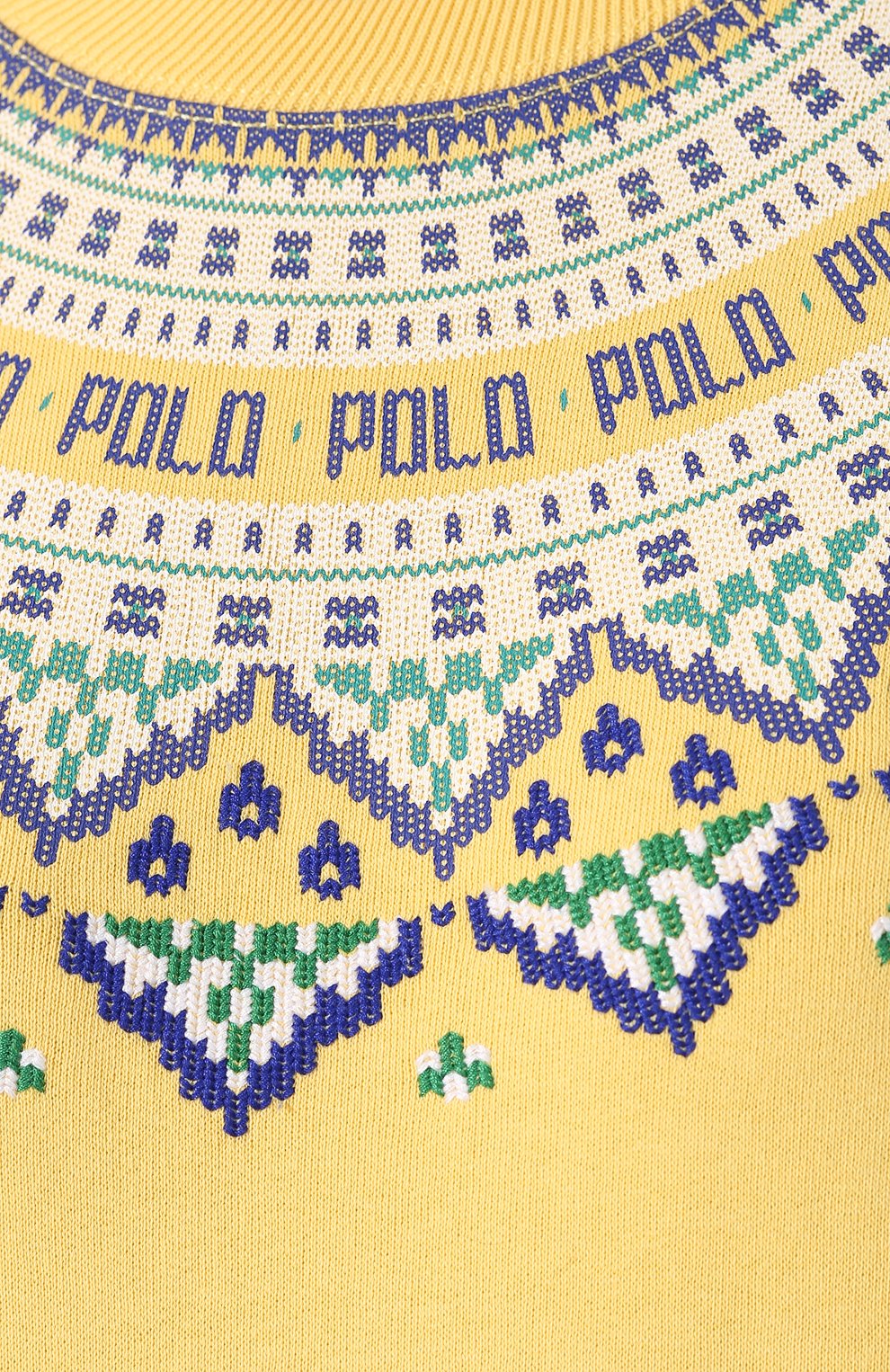 Хлопковый свитшот POLO RALPH LAUREN желтого цвета по цене 13750 руб., арт. 211752646, фото 5 Хлопковый свитшот POLO RALPH LAUREN, арт. 211752646, фото 5