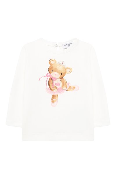 Хлопковый лонгслив MONNALISA, арт. 396602S9, фото 1