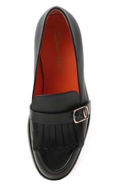 Кожаные лоферы SANTONI, арт. WUQC70080BA2BLGAP24, фото 4