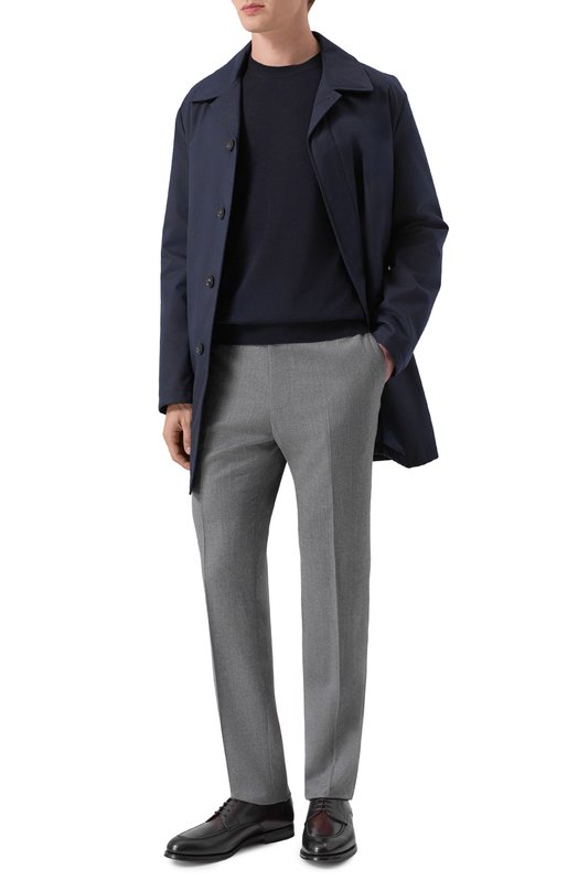 Брюки из шерсти и шелка Berwich VULCAN0 195/DR1483 Серый  VULCAN0 195/DR1483 Фото 2