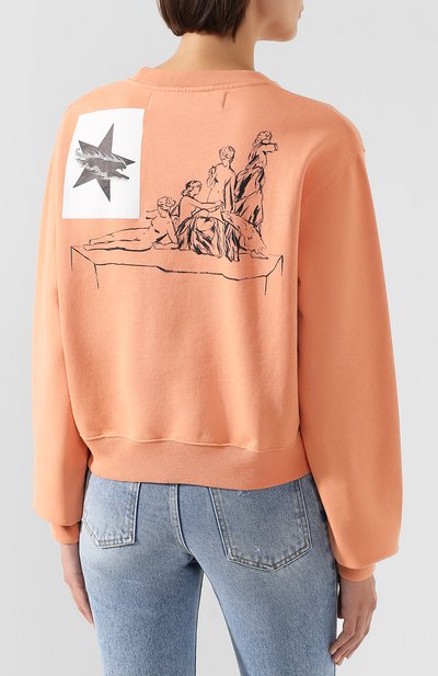 Хлопковый свитшот OFF-WHITE розового цвета по цене 32900 руб., арт. 0WBA026E190030602230, фото 4 Хлопковый свитшот OFF-WHITE, арт. 0WBA026E190030602230, фото 4