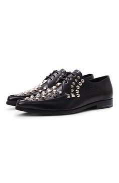 Кожаные дерби PRADA, арт. 1E701I-B4L-F0002-015, фото 1