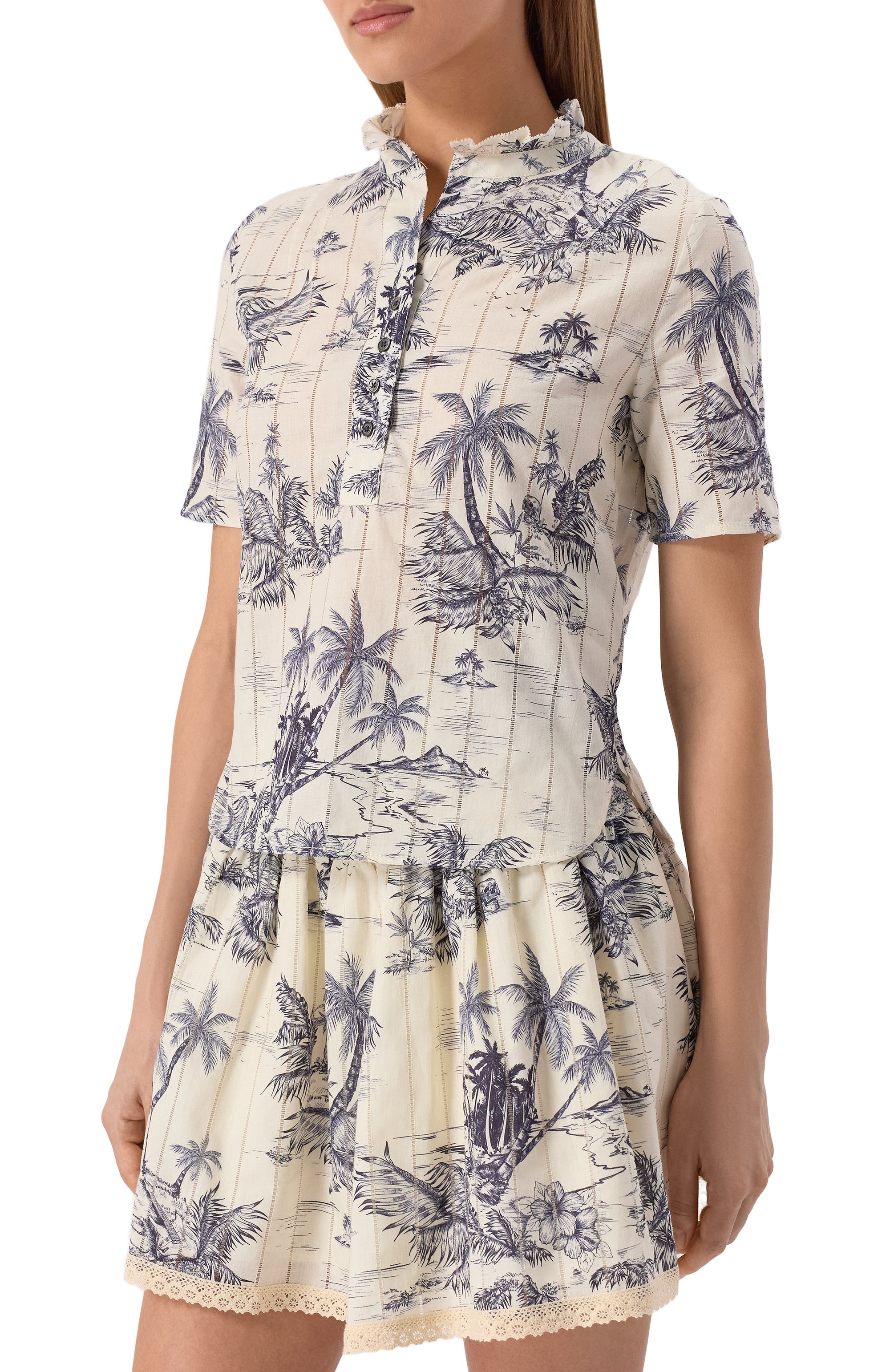 Хлопковое поло ZADIG AND VOLTAIRE, арт. WWT001980, фото 3