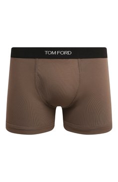 Мужские хлопковые боксеры TOM FORD коричневого цвета, арт. T4LC3104/214 | Фото 1 (Кросс-КТ: бельё; Материал сплава: Проставлено; Нос: Не проставлено; Материал внешний: Хлопок; Мужское Кросс-КТ: Трусы)