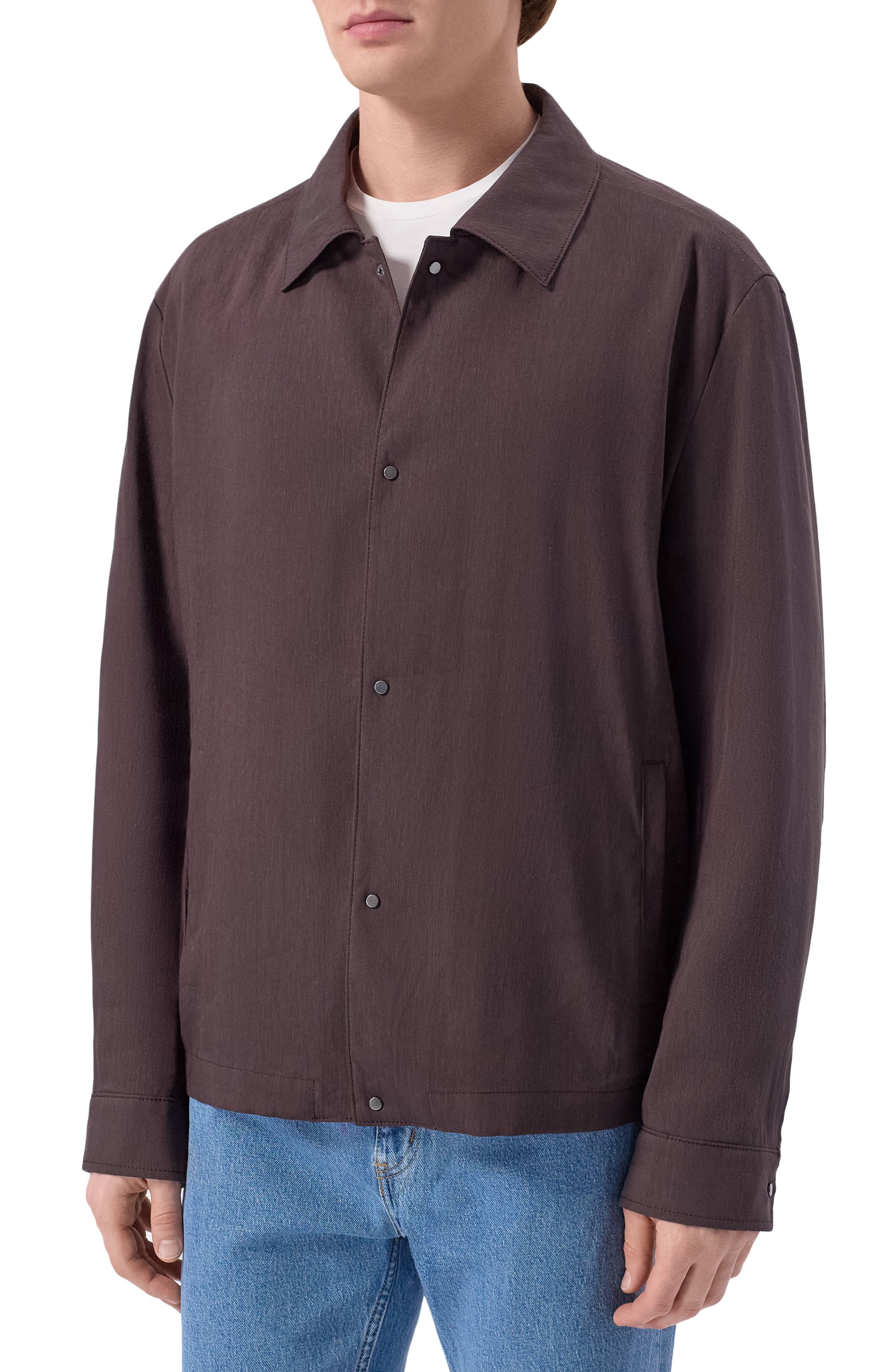 Куртка-рубашка изо льна и вискозы BOSS, арт. 50561971, фото 3