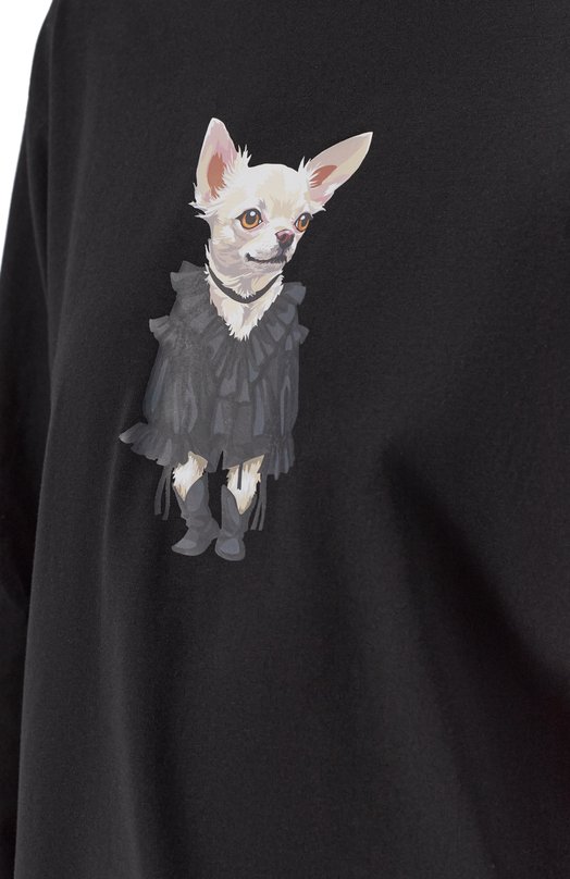 Хлопковый лонгслив Flashin FS26LSH Чёрный  FS26LSH Фото 5