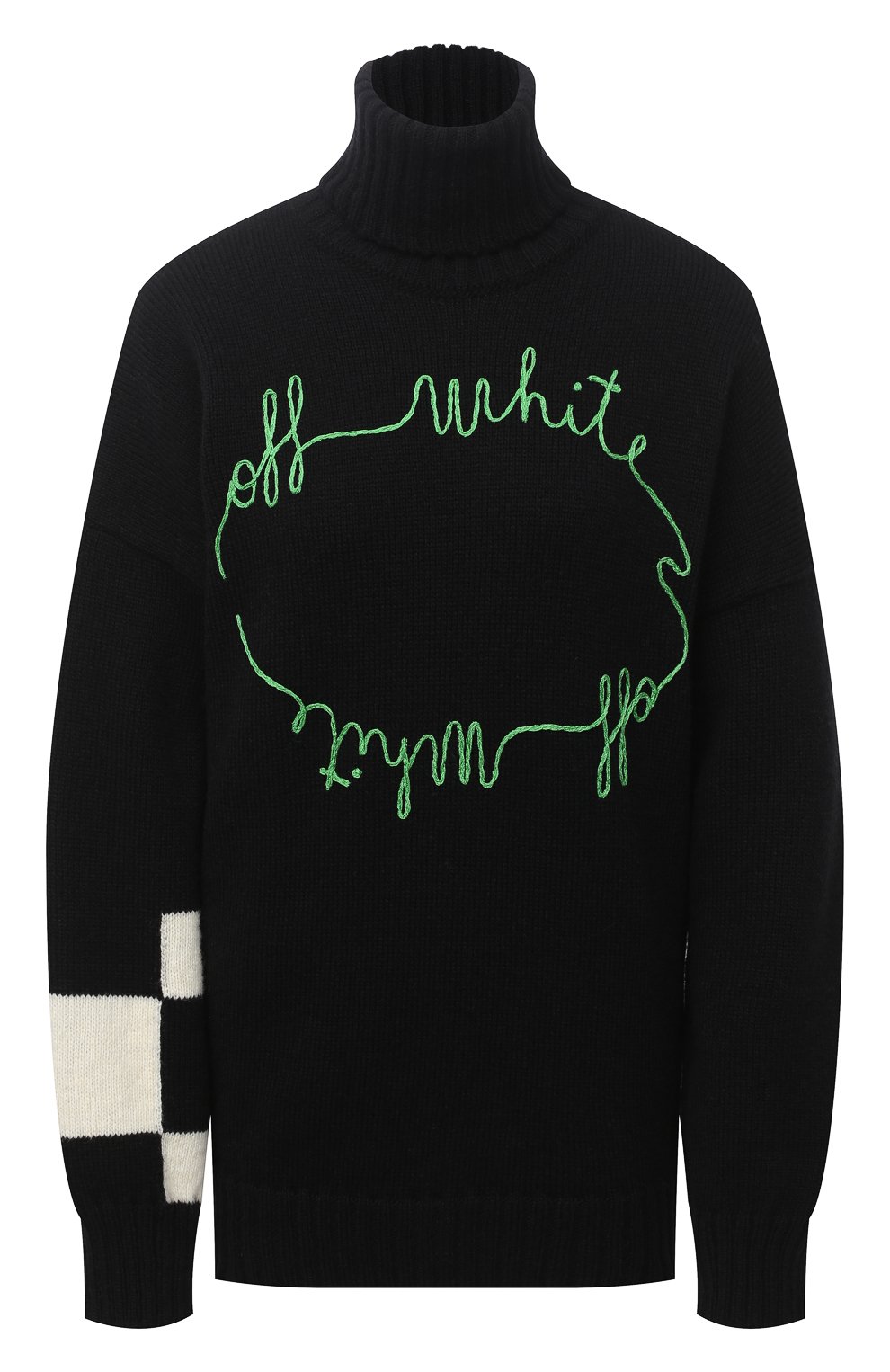 Свитер OFF-WHITE черного цвета по цене 75050 руб., арт. 0WHF008E20KNI0021055, фото 1 Свитер OFF-WHITE, арт. 0WHF008E20KNI0021055, фото 1