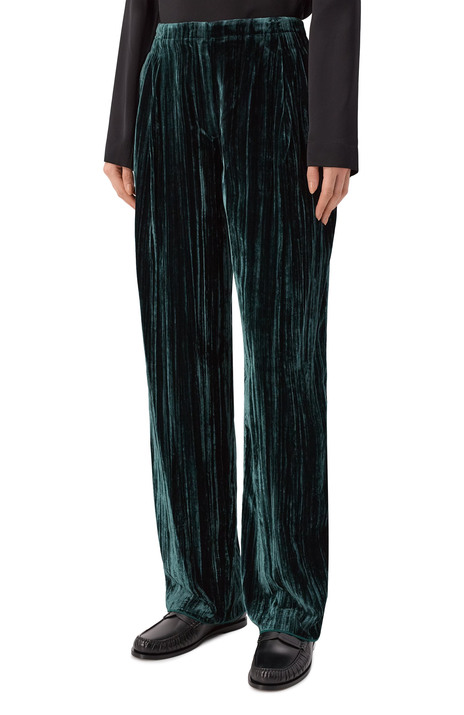 Бархатные брюки EMPORIO ARMANI, арт. EW005561/AF24429, фото 3