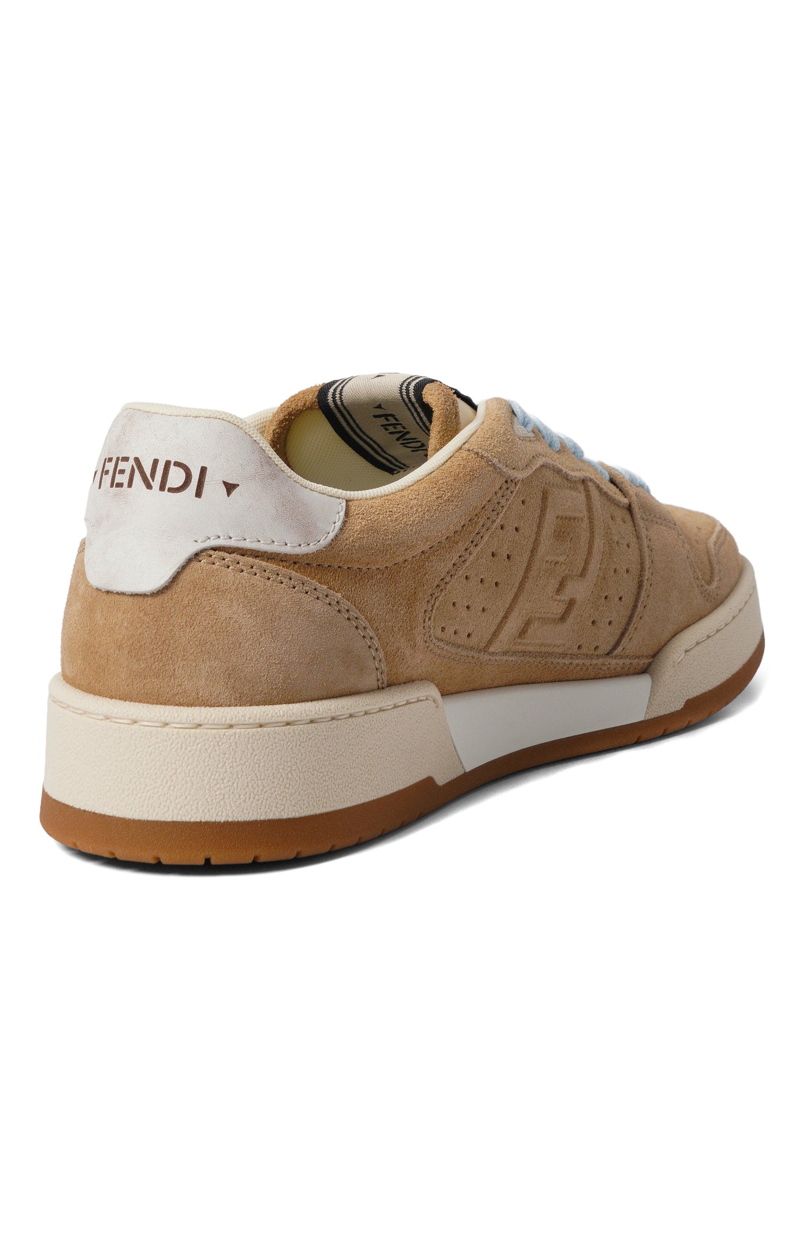 Замшевые кеды match FENDI бежевого цвета по цене 122500 руб., арт. 8E9084/B1RG, фото 5 Замшевые кеды match FENDI, арт. 8E9084/B1RG, фото 5