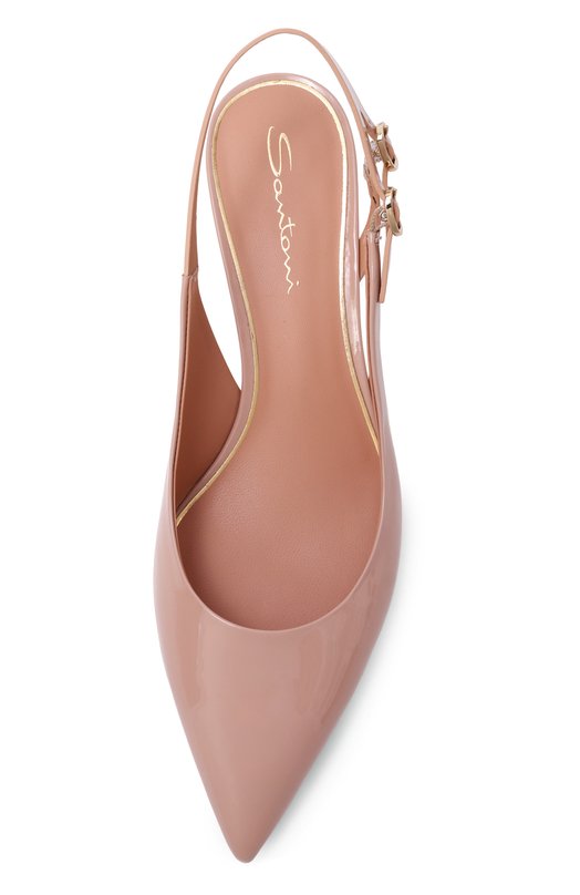 Лакированные туфли Santoni WDLG71407HA2NVHD Бежевый  WDLG71407HA2NVHD Фото 6