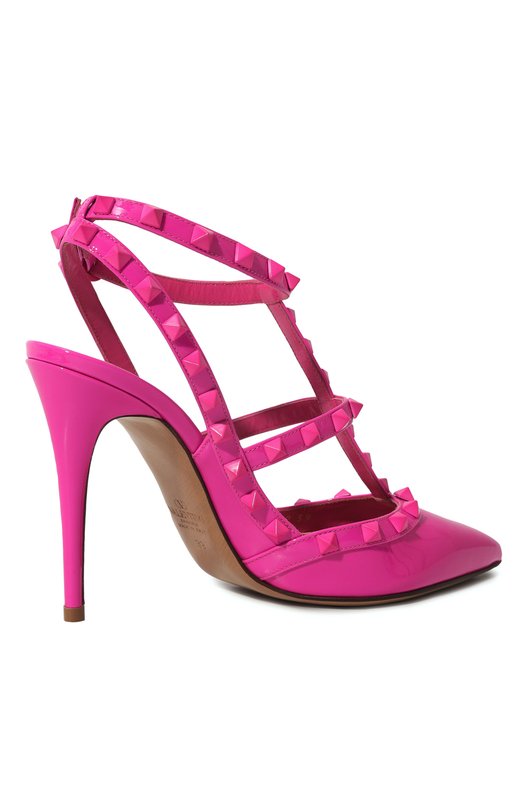 Кожаные туфли Rockstud Valentino 3W2S0393YPX Розовый  3W2S0393YPX Фото 5