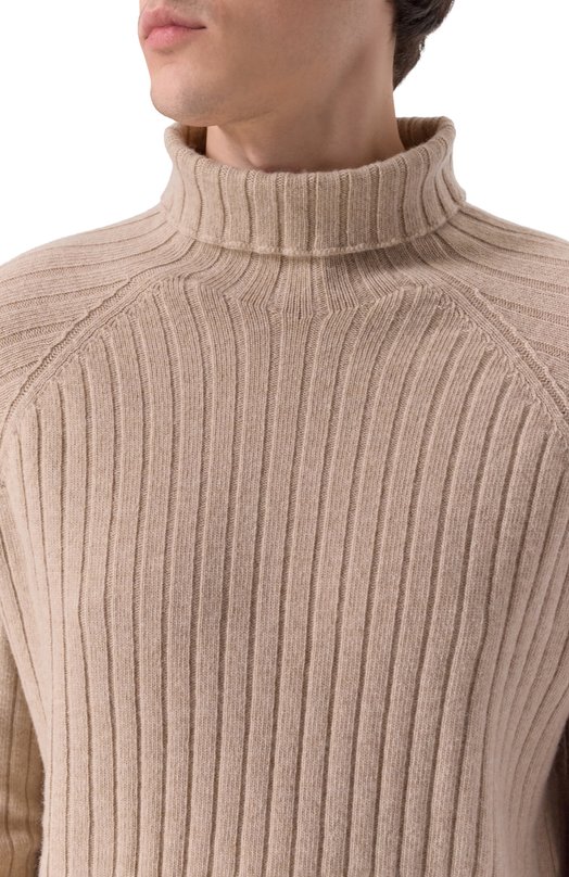 Шерстяной свитер KNT UMM065402 Бежевый  UMM065402 Фото 5