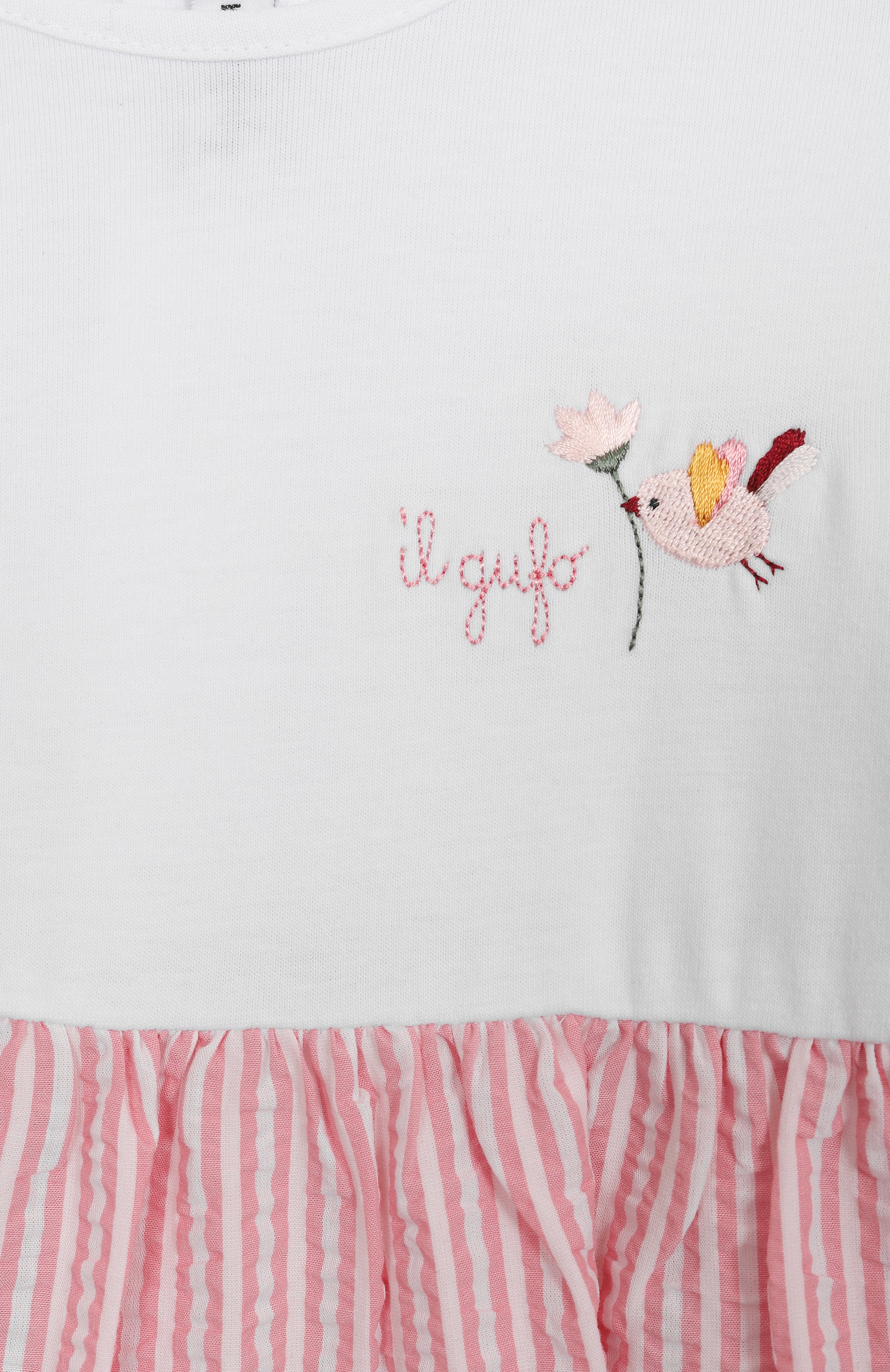 Комплект из футболки и шорт IL GUFO розового цвета по цене 14550 руб., арт. P25DP533C1080/3M-9M, фото 4 Комплект из футболки и шорт IL GUFO, арт. P25DP533C1080/3M-9M, фото 4