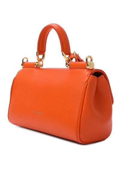 Сумка my sicily mini DOLCE & GABBANA оранжевого цвета по цене 192500 руб., арт. BB7864/B7321, фото 4 Сумка my sicily mini DOLCE & GABBANA, арт. BB7864/B7321, фото 4