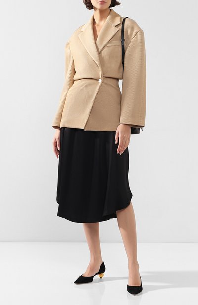 Шерстяной жакет ACNE STUDIOS бежевого цвета по цене 118500 руб., арт. A90195, фото 2 Шерстяной жакет ACNE STUDIOS, арт. A90195, фото 2