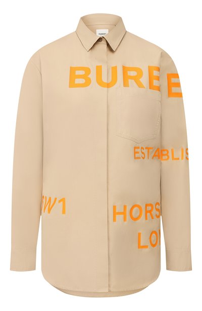 Хлопковая рубашка BURBERRY, арт. 8029006, фото 1