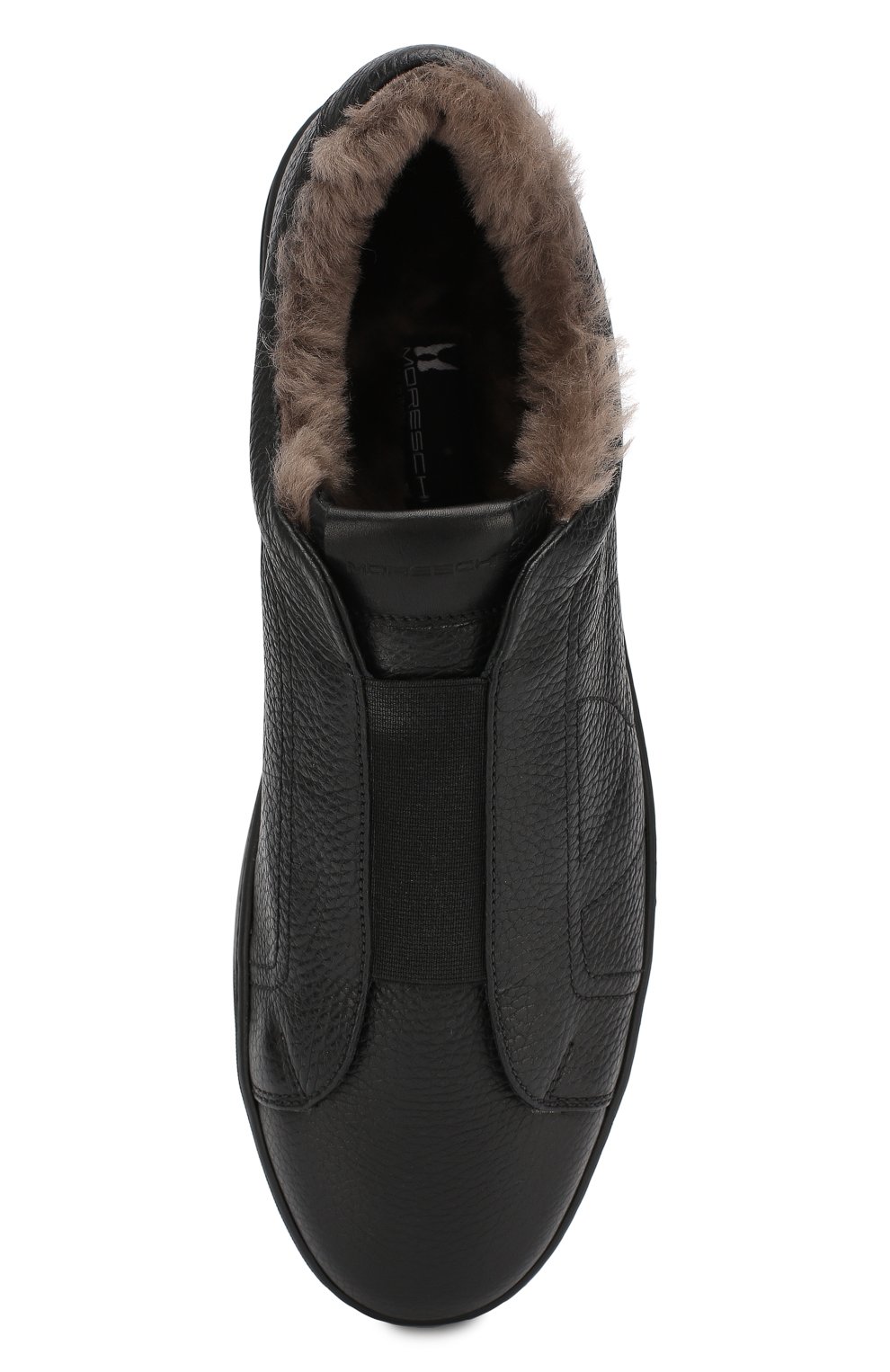 Кожаные кеды MORESCHI черного цвета по цене 45650 руб., арт. 42838/CQ, фото 5 Кожаные кеды MORESCHI, арт. 42838/CQ, фото 5