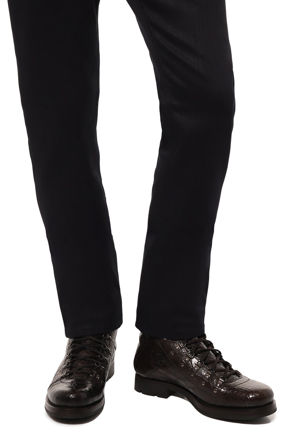 Ботинки из кожи к�аймана PRADA, арт. 2T2189-XNL-F0003-X000, фото 3