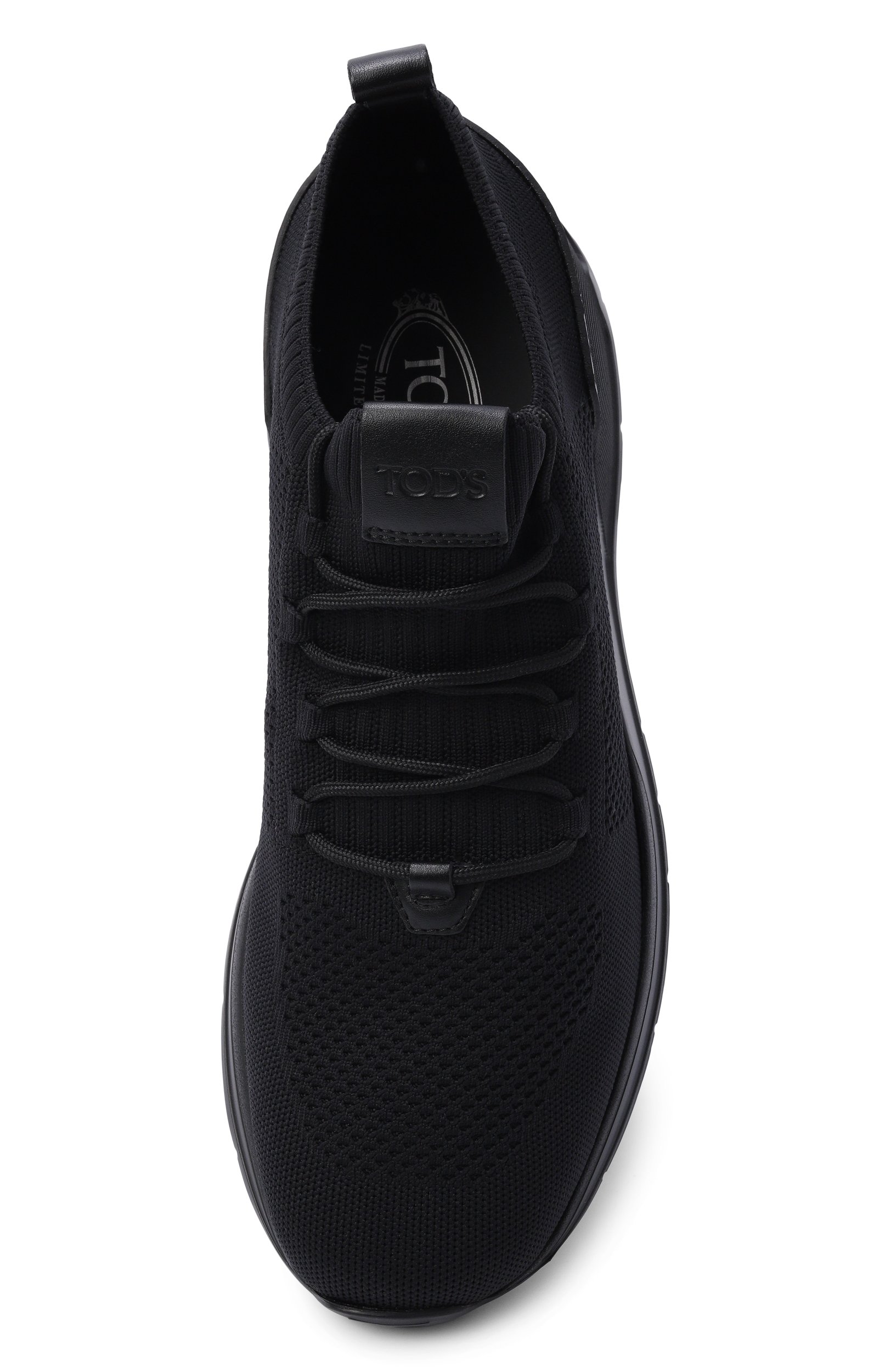 Текстильные кроссовки TOD’S черного цвета по цене 99000 руб., арт. XXM63K0IE40/TAD, фото 5 Текстильные кроссовки TOD’S, арт. XXM63K0IE40/TAD, фото 5