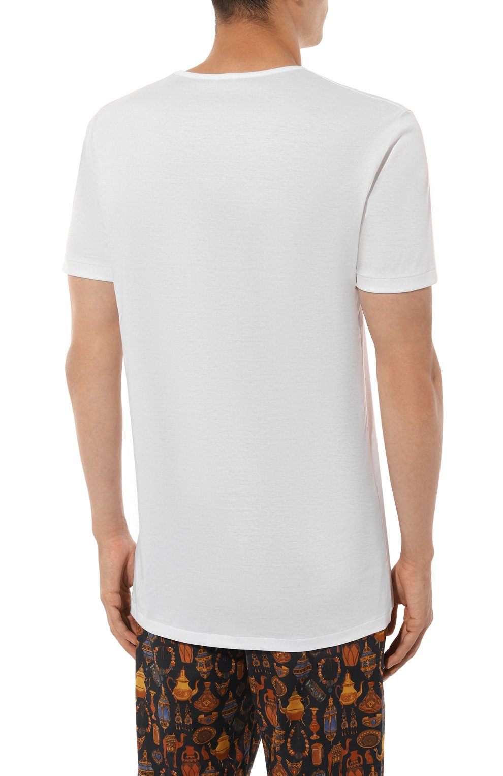 Хлопковая футболка ZIMMERLI белого цвета по цене 26100 руб., арт. 286-1441/XL, фото 4 Хлопковая футболка ZIMMERLI, арт. 286-1441/XL, фото 4